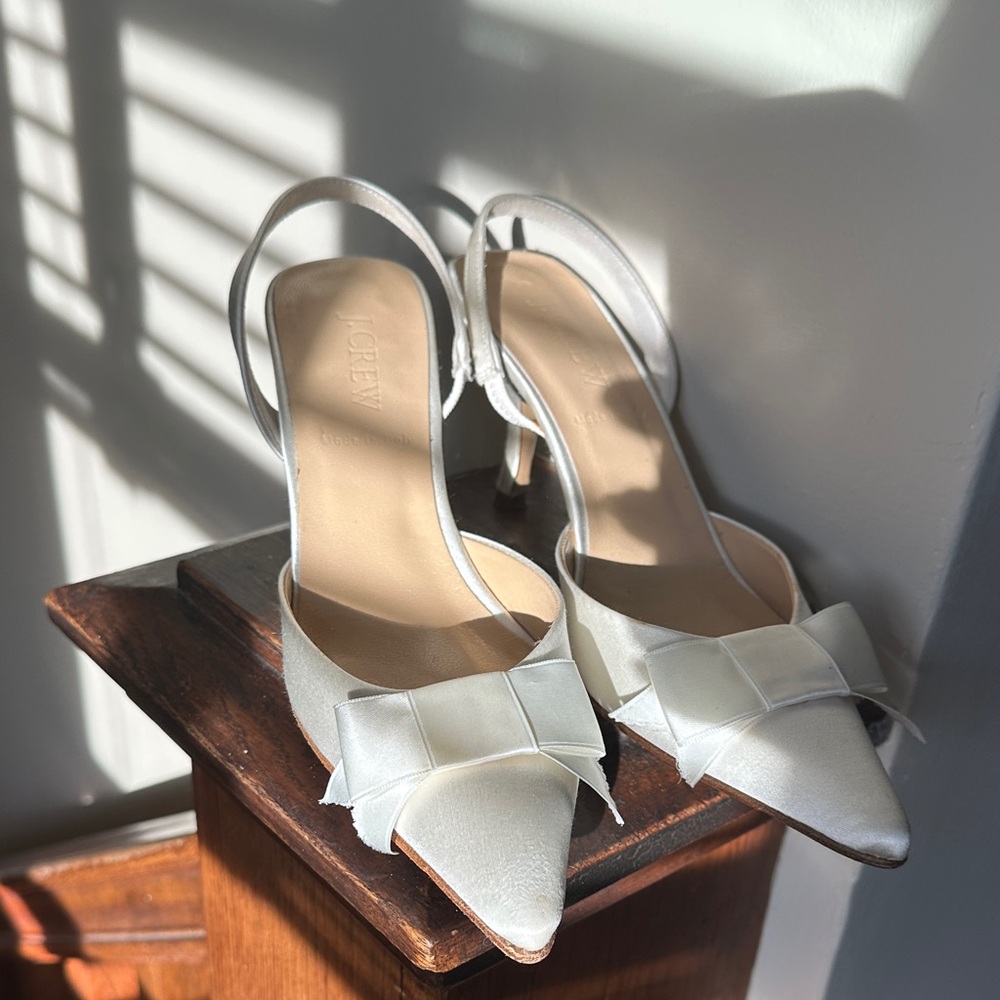 J.Crew Bow Slingbacks